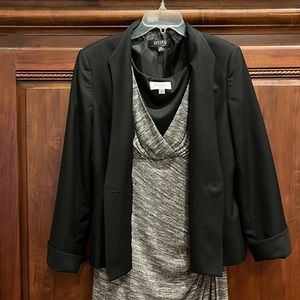 Kasper black jacket with dress size 12